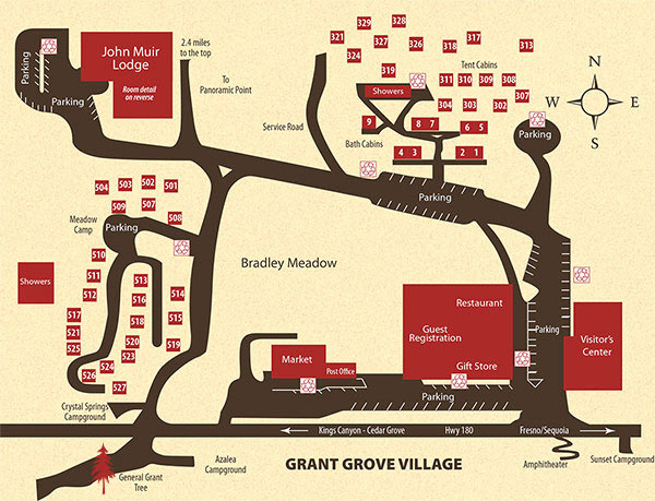 Grant Grove Map