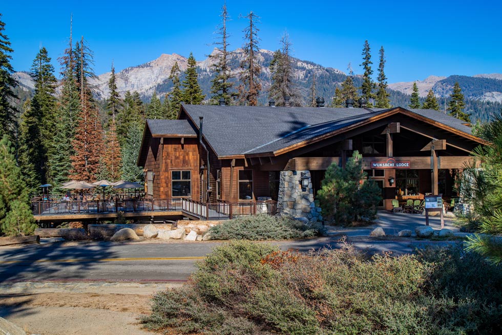 Exterior view of Wuksachi Lodge in Sequoia National Park